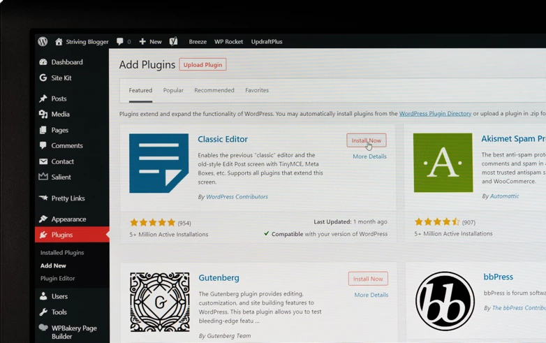 web design, manutenção de wordpress